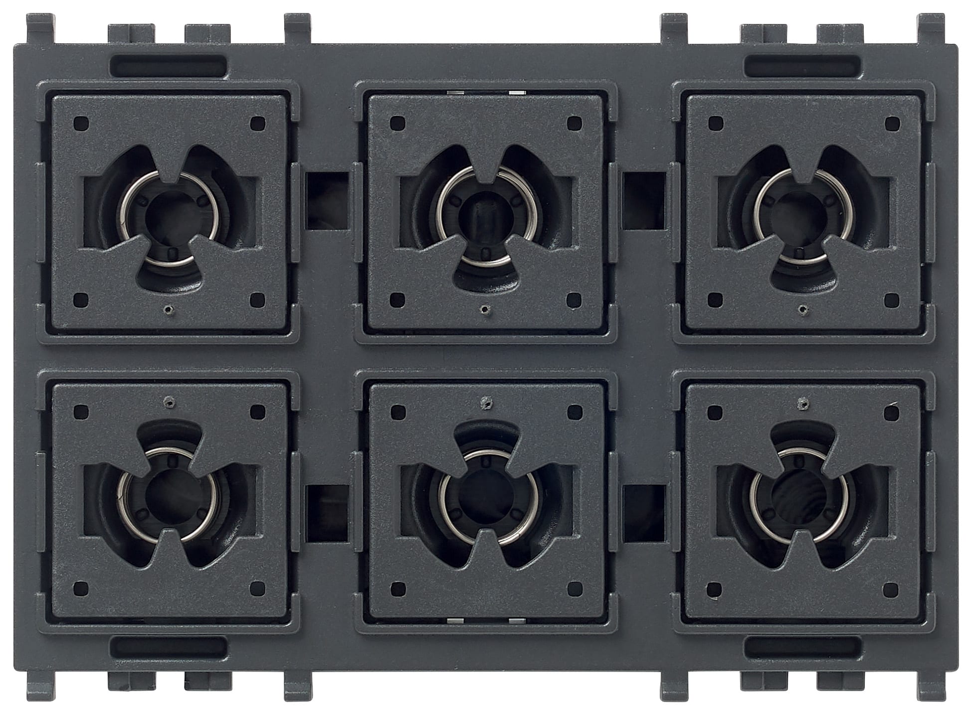 VIMAR - Comando a Sei Pulsanti Knx Secure Flat con Led RGB 01588.AX