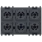 VIMAR - Comando a Sei Pulsanti Knx Secure Flat con Led RGB 01588.AX