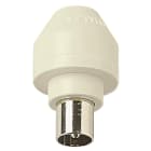 VIMAR - Spina TV D9,5 Assiale Avorio Coassiale IEC Z 75 Ohm Uscita Cavo 01642