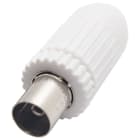 VIMAR - Connettore Femmina Tv-Rd-Sat Ass. Bianco Uscita Cavo Coassiale