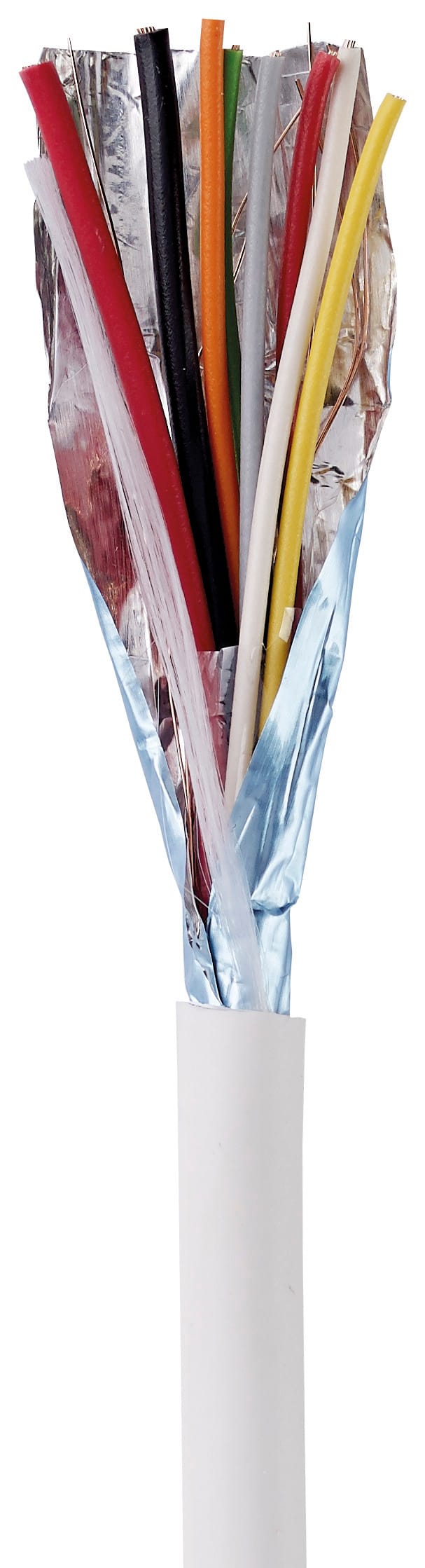 VIMAR - Cavo Elettrico 2X0,5+6X0,22 Lszh Eca 100M - Bianco, Classe Cpr Eca, Idoneo Installazione Cavi Energia I Categoria 01735.E