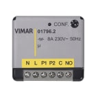 VIMAR - Attuatore Enocean Multifunzione con Uscita a Relè Programmabile per Comando Locale e Ripetitore di Segnale 01796.2