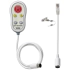 VIMAR - Perella Chiamata Retroilluminata con Comandi Luce e Servizi Ausiliari, Antibatterico e Antistrangolamento 02075.AB