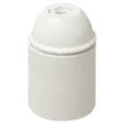 VIMAR - Portalampada E27 Cappuccio Filettato Sagomato, Camicia Liscia, Poliestere Rinforzato Vetro Bianco 02101.S.B