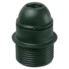 VIMAR - Portalampada E27 Nero con Cappuccio Filettato e Camicia Parzialmente Filettata