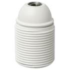 VIMAR - Portalampada E27 M10X1 Filo Bianco - Raccordo Vite Blocco Camicia Filettata Poliestere Rinforzato Vetro