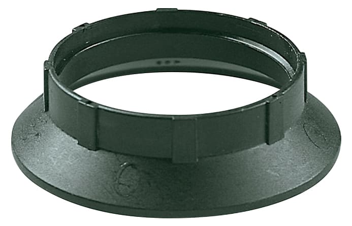 VIMAR - Anello fermaparalume E27 nero con camicia filettata in poliestere rinforzato vetro 02109