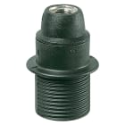 VIMAR - Portalampada E14 M10X1 Nero con Vite di Blocco e Camicia Parzialmente Filettata 02124