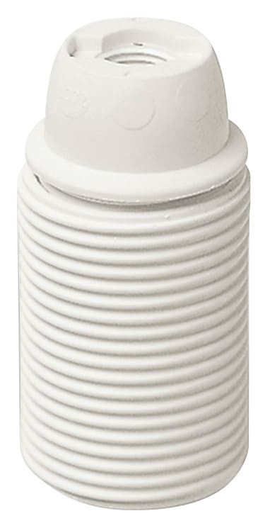 VIMAR - Portalampada E14 Cappuccio Filettato Bianco Rinforzato Vetro 02127.S.B