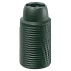 VIMAR - Portalampada E14 Cappuccio Filettato Nero Rinforzato Vetro Poliestere