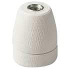 VIMAR - Portalampada E27 Porcellana M10X1 Antisvitamento Bianco con Vite di Blocco
