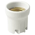 VIMAR - Portalampada E27 Porcellana Bianco Cilindrico Fori Fissaggio Ø 4 Mm Interasse 18 Mm Ø43Mm
