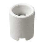 VIMAR - Portalampada E14 Porcellana Bianco - Base con Fori di Fissaggio Ø 3,7 mm Interasse 18 mm 02195