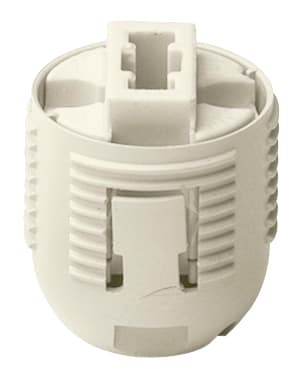 VIMAR - Portalampada per alogene G9 2A 250V, molle fermafilo doppie, fori M3, raccordo M10x1, filettatura 28x2, max 270°C, classe II. 02375