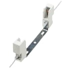 VIMAR - Portalampada alogene blocco steatite 8A 250V attacco R7s, cavo teflon PTFE 0,75 mm2, staffa U, temp. max 350°C, foro 4,5 mm, interasse 65 mm.