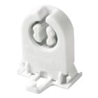 VIMAR - Portalampada per lampade fluorescenti tubolari G13 a scatto con bottone girevole e morsetti a molla