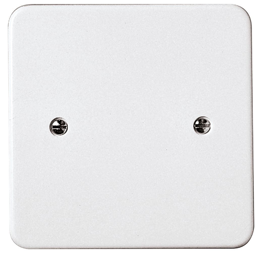 VIMAR - Coperchio Quadrato 82x82mm con Griffe per Scatole Ø 55-70mm in Urea Bianco