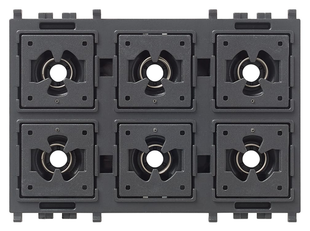 VIMAR - Comando a Sei Pulsanti 1P No 24Vdc 3M - Tasti Intercambiabili Illuminabili