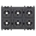 VIMAR - Comando a Sei Pulsanti 1P No 24Vdc 3M - Tasti Intercambiabili Illuminabili