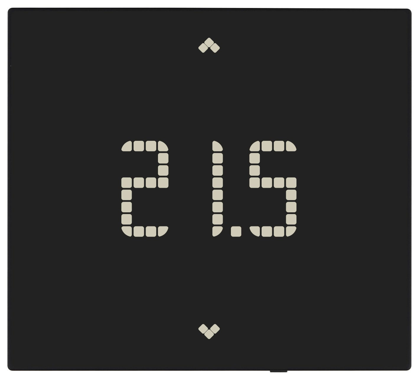 VIMAR - Termostato WiFi nero per controllo temperatura con app, riscaldamento e condizionamento ON/OFF e PID, installazione a parete, LED bianco. 02912.G