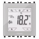 VIMAR - Termostato touch KNX 2M neutro, controllo temperatura 2 zone, domotica KNX, retroilluminazione RGB, compatibile placche Eikon, Arké, Plana.