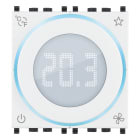 VIMAR - Termostato domotico bianco 2M, controllo temperatura ambiente, gestione impianti, retroilluminazione led, compatibile con placche Eikon, Arké, Plana.