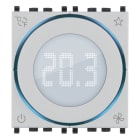 VIMAR - Termostato rotella KNX 2M Next: controllo temperatura ambiente, domotica KNX, retroilluminazione LED, compatibile con placche Eikon, Arké, Plana.