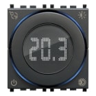 VIMAR - Termostato rotella IoT2M grigio, Bluetooth 5.0, relè NO 5A 240V, LED bianco, alimentazione 100-240V, compatibile con placche Eikon, Arké, Plana.