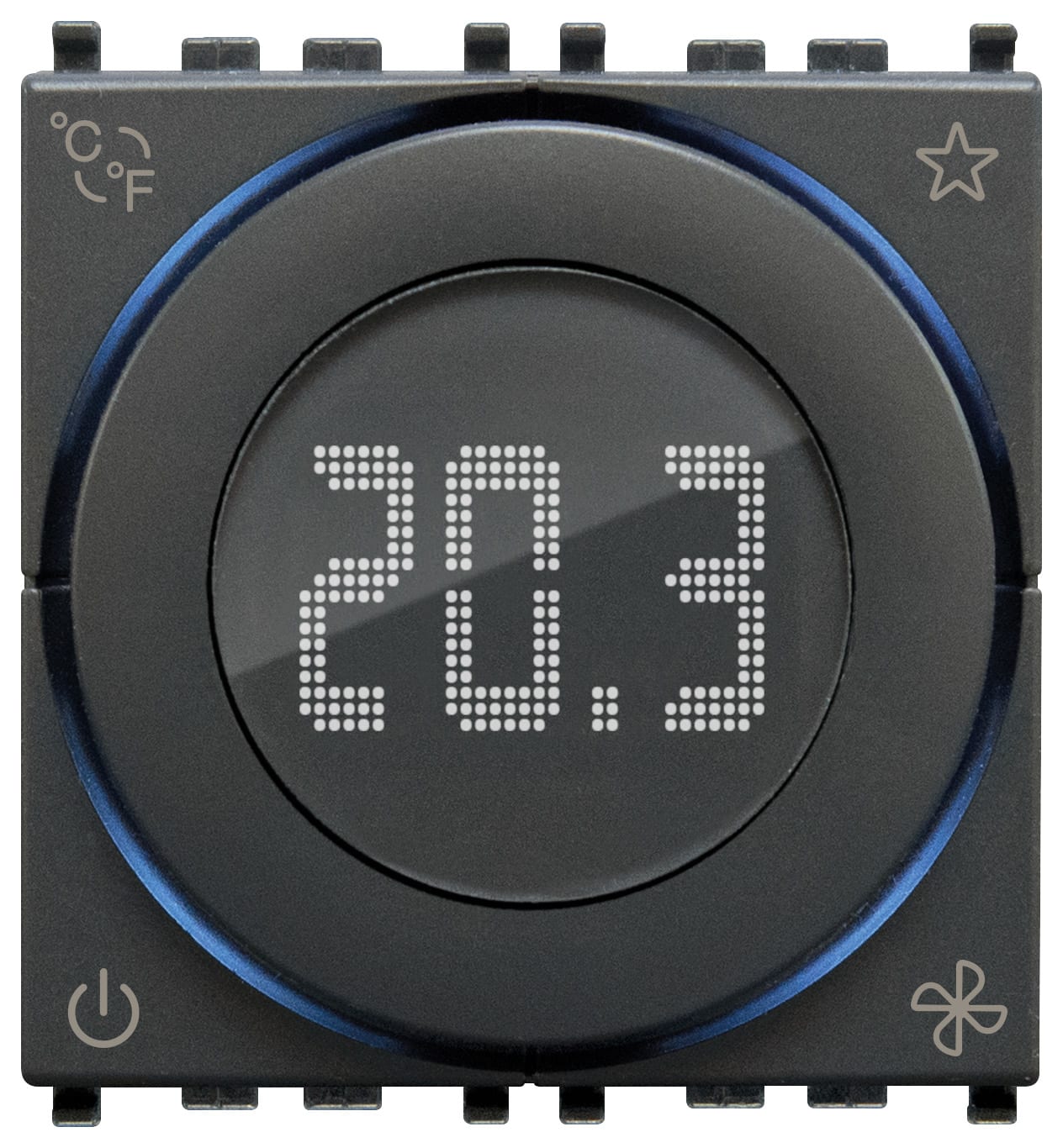 VIMAR - TERMOSTATO ROTELLA CONNESSO IOT2M GRIGIO 02974