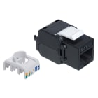VIMAR - Connettore RJ45 Cat5E UTP per Pannelli di Permutazione e Adattatori Keystone, Cablaggio Universale T568A/B, 8 Contatti 03009.11