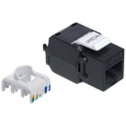 VIMAR - Connettore RJ45 Cat6A UTP per Pannelli di Permutazione e Adattatori Keystone, Cablaggio Universale T568A/B, 8 Contatti 03009.15