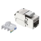 VIMAR - Connettore RJ45 Cat6A FTP Schermato per Pannelli di Permutazione e Adattatori Keystone, Cablaggio Universale T568A/B 03009.16