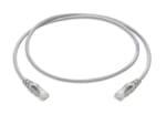 VIMAR - Cordone di Permutazione RJ45 Cat5E U/UTP 0,5M - Cavo Non Schermato a 4 Coppie 24 AWG, Guaina in PVC Grigio 03017.05