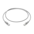 VIMAR - Cordone di Permutazione RJ45 Cat5E U/UTP 0,5M - Cavo Non Schermato a 4 Coppie 24 AWG, Guaina in PVC Grigio