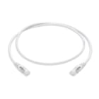 VIMAR - Cordone di Permutazione RJ45 Cat5E F/UTP 2M - Cavo Schermato a 4 Coppie 26 AWG, Guaina in PVC, Bianco 03018.2