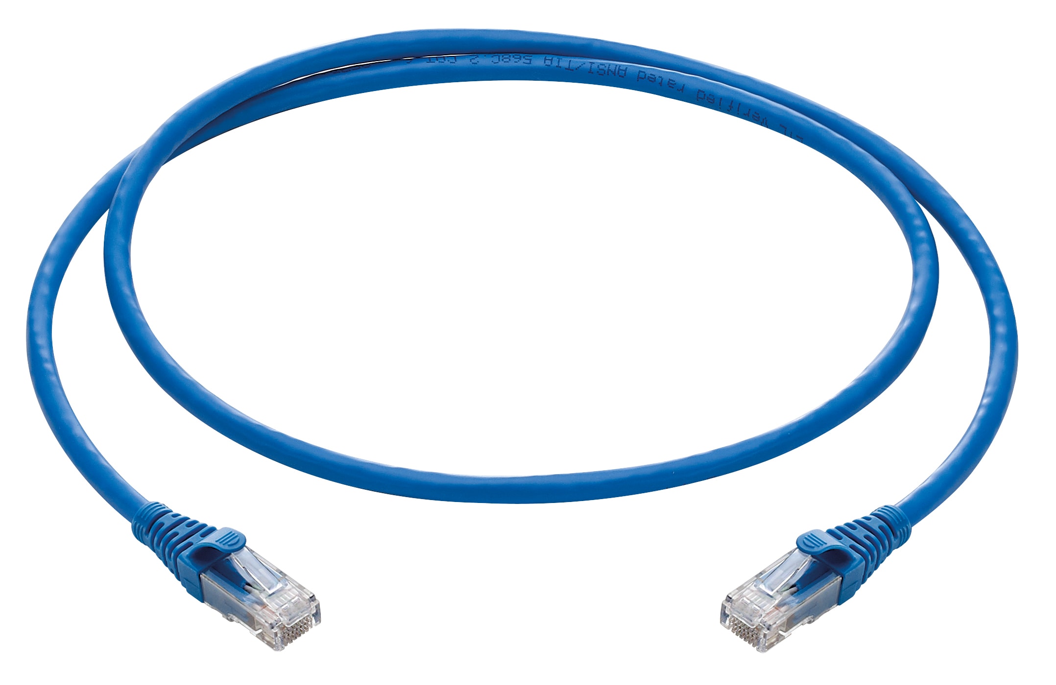 VIMAR - Cordone di Permutazione RJ45 Cat6 U/UTP 0,5m Blu - Cavo a 4 Coppie 24 AWG 03019.05