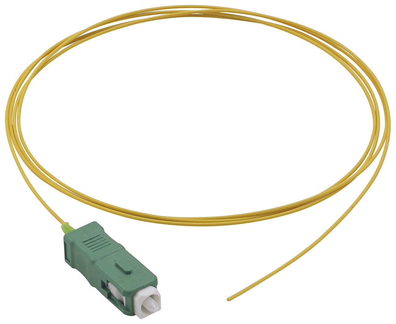 VIMAR - Pigtail Monomodale 9/125 SC OS2 con Pigtail SC/APC e Cavo in Fibra Ottica Monomodale 9/125 µm OS2 Simplex - 2m 03117.SC