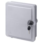 VIMAR - Terminale di Testa per Cavi e Fibre Ottiche, Adattatori SC/APC - Chiave di Sicurezza - Grado IP65 - Grigio RAL 7035 - 245x210x65 mm
