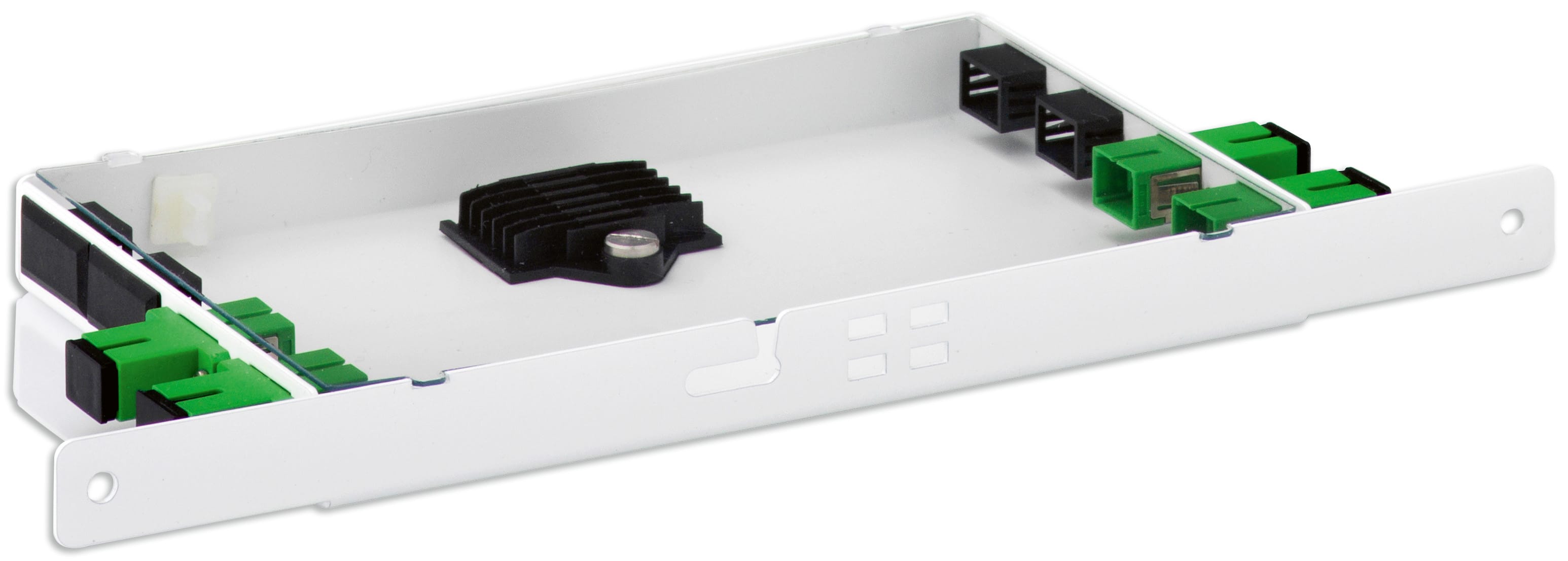VIMAR - Cassetto Ottico Multiservizio con 8 Porte e 4 Bussole Ottiche Bianco