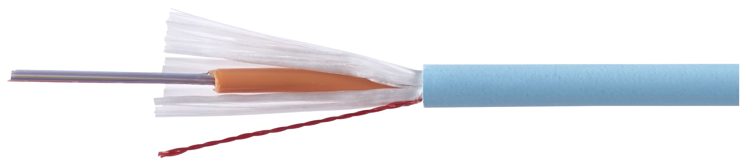 VIMAR - Cavo Fibra Ottica Multimodale 12 Fibre 50/125 Om3 Eca 500M Guaina Lszh CPR I Categoria Verde Acqua