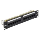 VIMAR - Pannello 10 in 12 RJ45 Cat6 UTP 1U - Permutazione Completa Connettori Universali T568A/B 8 Contatti Morsetti Isolanti 110 - 1 Unità Rack 03303.3