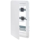 VIMAR - Centralino 36M QDSA senza scatola inc. Quadro distribuzione 36 moduli con portello bianco, supporto RJ45, presa multipla, interruttore, accessori.