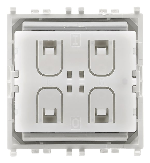 VIMAR - Comando radio Zigbee Friends of Hue, piatto a 4 pulsanti, 2.4 GHz, Zigbee Green Power, energy harvesting, compatibile Eikon, Arké, Plana.