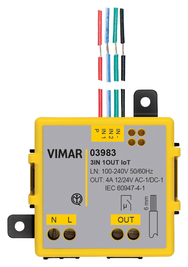 VIMAR - Modulo Elettronico Wireless Programmabile per Contatti Privi di Potenziale con Tecnologia Bluetooth 5.0
