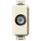 VIMAR - Presa TV-RD-SAT Maschio 1Db - Coassiale 5-2400 Mhz, Connettore IEC 60169-2, Attenuazione 1 Db, Passaggio Corrente e Segnali Controllo 08190.01