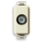 VIMAR - Presa passante TV-RD-SAT 10dB maschio e coassiale 5-2400 MHz con connettore IEC 60169-2 08190.10