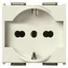 VIMAR - Presa Universale Sicury 2P+T 16A 250V Eurospine 2,5A 10A 16A Standard Italiano Tedesco - 2 Moduli Speciali