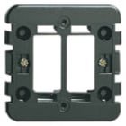 VIMAR - Supporto Griffe Scatola Incasso Ø60Mm Nero per 2 Moduli Standard