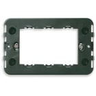 VIMAR - Supporto 3 Moduli Speciali con Viti per Scatole da Incasso Rettangolari Unificate o da Parete - Nero