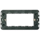 VIMAR - Supporto 4 Moduli Speciali con Viti per Scatole da Incasso Unificate, Nero